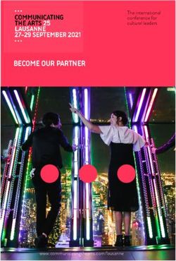 BECOME OUR PARTNER The international conference for cultural leaders - Communicating the Arts