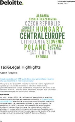 Tax&Legal Highlights Czech Republic - Deloitte