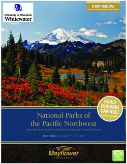 National Parks of the Pacific Northwest - EARLY BOOKING SAVINGS! - UW-Whitewater