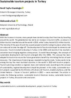 Sustainable tourism projects in Turkey - Ferdi Tayfur Guzeloglu