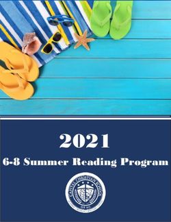 2021 6-8 Summer Reading Program - 6-8 CCS Summer Reading Program - Capital Christian School