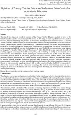 Opinions of Primary Teacher Education Students on Extra-Curricular Activities in Education