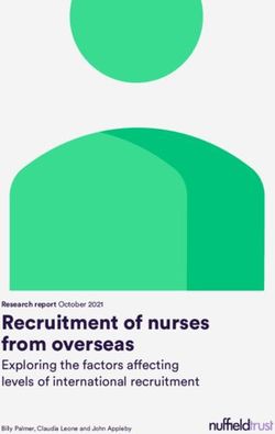 Recruitment of nurses from overseas - Exploring the factors affecting levels of international recruitment - The Nuffield Trust
