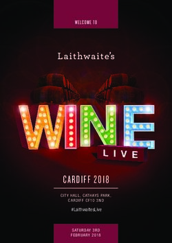 CARDIFF 2018 - WELCOME TO - #LaithwaitesLive - The Sunday Times Wine Club
