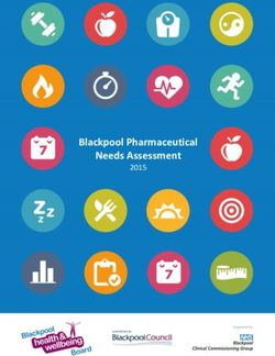 Blackpool Pharmaceutical Needs Assessment 2015 - Blackpool JSNA