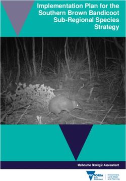 Implementation Plan for the Southern Brown Bandicoot Sub-Regional Species Strategy - Melbourne Strategic Assessment