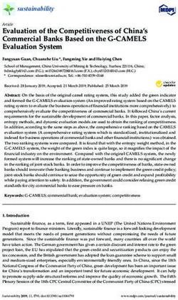 Evaluation of the Competitiveness of China's Commercial Banks Based on the G-CAMELS Evaluation System - MDPI