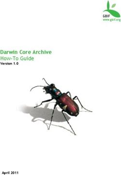 Darwin Core Archive How-To Guide Version 1.0 - April 2011