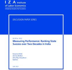 Measuring Performance: Ranking State Success over Two Decades in India - DISCUSSION PAPER SERIES
