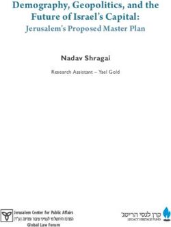 Demography, Geopolitics, and the Future of Israel's Capital: Jerusalem's Proposed Master Plan - Jerusalem Center For Public Affairs