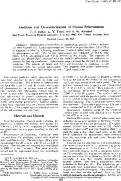 Isolation and Characterization of Peanut Spherosomes - Plant ...