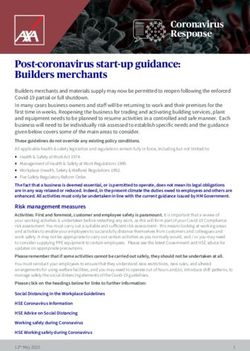 Post-coronavirus start-up guidance: Builders merchants - AXA Connect