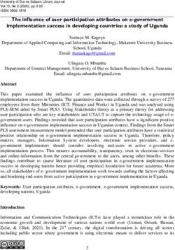 The influence of user participation attributes on e-government implementation success in developing countries: a study of Uganda
