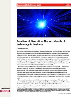 Frontiers of disruption: The next decade of technology in business