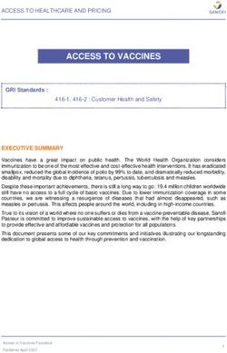 ACCESS TO VACCINES - Sanofi