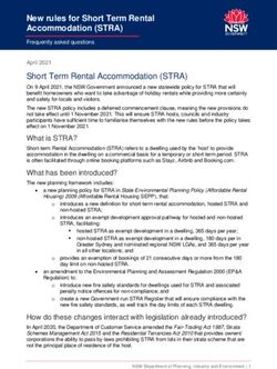 New rules for Short Term Rental Accommodation (STRA) - NSW ...