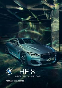 THE 8 PRICE LIST JANUARY 2021 - BMW cars
