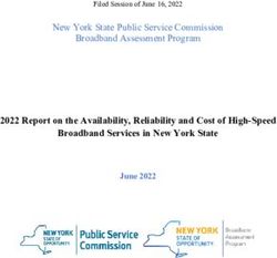 2022 Report on the Availability, Reliability and Cost of High-Speed Broadband Services in New York State - New York State Public Service ...
