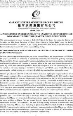 GALAXY ENTERTAINMENT GROUP LIMITED