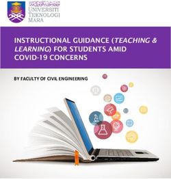 INSTRUCTIONAL GUIDANCE (TEACHING & LEARNING) FOR STUDENTS AMID COVID-19 CONCERNS - BY FACULTY OF CIVIL ENGINEERING - UITM