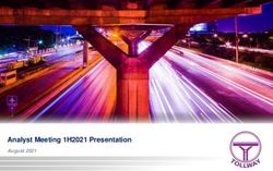 Analyst Meeting 1H2021 Presentation - August 2021