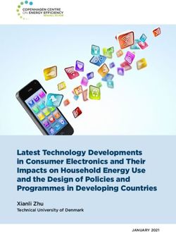 Latest Technology Developments in Consumer Electronics and Their Impacts on Household Energy Use and the Design of Policies and Programmes in ...