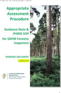 Appropriate Assessment Procedure - Guidance Note & iFORIS SOP for DAFM Forestry Inspectors WORKING DOCUMENT