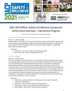 2021 IACP Officer Safety and Wellness Symposium Online Event and Expo - Educational Program