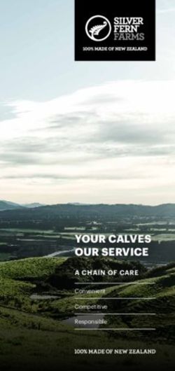 YOUR CALVES OUR SERVICE - A CHAIN OF CARE Convenient Competitive Responsible - Silver Fern Farms