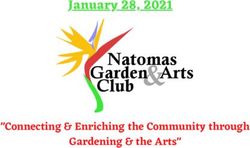 January 28, 2021 - "Connecting & Enriching the Community through Gardening & the Arts" - Natomas Garden & Arts Club