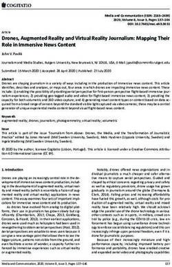 Drones, Augmented Reality and Virtual Reality Journalism: Mapping Their Role in Immersive News Content