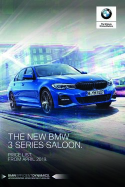 THE NEW BMW 3 SERIES SALOON - PRICE LIST. FROM APRIL 2019. BMW EFFICIENTDYNAMICS.