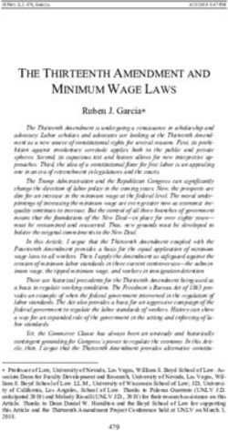 THE THIRTEENTH AMENDMENT AND MINIMUM WAGE LAWS