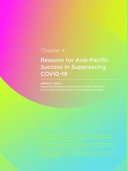 Reasons for Asia-Pacific Success in Suppressing - COVID-19