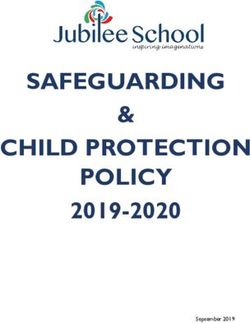 SAFEGUARDING CHILD PROTECTION POLICY - 2019-2020 & - Jubilee ...