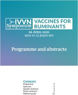 Programme and abstracts - 26 APRIL 2021 9am to 12.30pm BST - International Veterinary ...