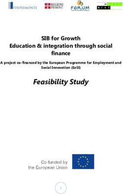Feasibility Study SIB for Growth Education & integration through social finance - A project co-financed by the European Programme for Employment ...