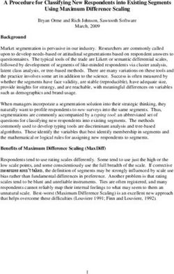 A Procedure for Classifying New Respondents into Existing Segments Using Maximum Difference Scaling