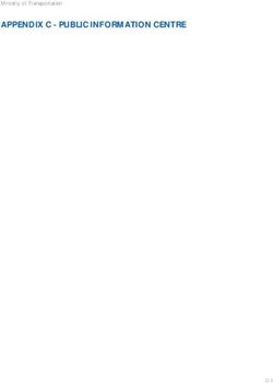 APPENDIX C - PUBLIC INFORMATION CENTRE - Ministry of Transportation