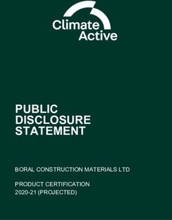 PUBLIC DISCLOSURE STATEMENT - BORAL CONSTRUCTION MATERIALS LTD PRODUCT CERTIFICATION 2020-21 (PROJECTED) - Climate Active