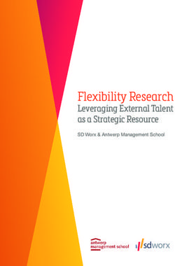 Flexibility Research Leveraging External Talent as a Strategic Resource - SD Worx & Antwerp Management School