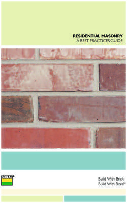 RESIDENTIAL MASONRY A BEST PRACTICES GUIDE - Build With Brick Build With Boral