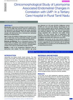 Clinicomorphological Study of Leiomyoma Associated Endometrial Changes in Correlation with LMP: In a Tertiary Care Hospital in Rural Tamil Nadu