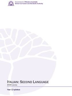 ITALIAN: SECOND LANGUAGE - ATAR COURSE Year 12 syllabus - SCSA