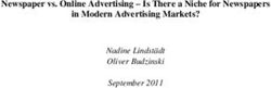 Newspaper vs. Online Advertising - Is There a Niche for Newspapers in Modern Advertising Markets? - Nadine Lindst&auml;dt Oliver Budzinski September 2011