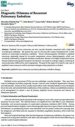 Diagnostic Dilemma of Recurrent Pulmonary Embolism - Mdpi