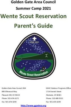 Wente Scout Reservation Parent's Guide - Golden Gate Area Council Summer Camp 2021 - Golden Gate Area ...