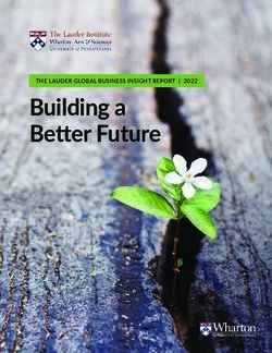 Building a Better Future - THE LAUDER GLOBAL BUSINESS INSIGHT REPORT | 2022 - The Lauder Institute