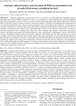 Anatomy, ultrastructure and secretion of Hibiscus pernambucensis Arruda (Malvaceae) extrafl oral nectary1