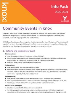 Info Pack 2020-2021 - Knox City Council